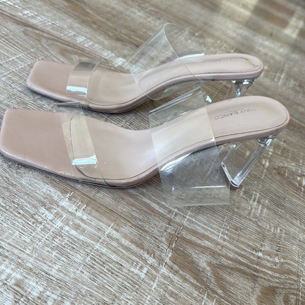 Tony Bianco Transparent Heeled Sandals